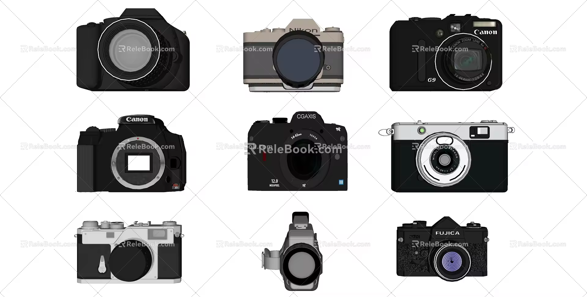 Modern Camera Combination 3d model