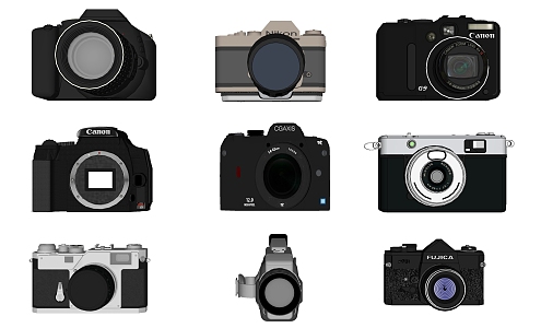 Modern Camera Combination 3d model