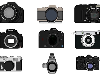 Modern Camera Combination 3d model