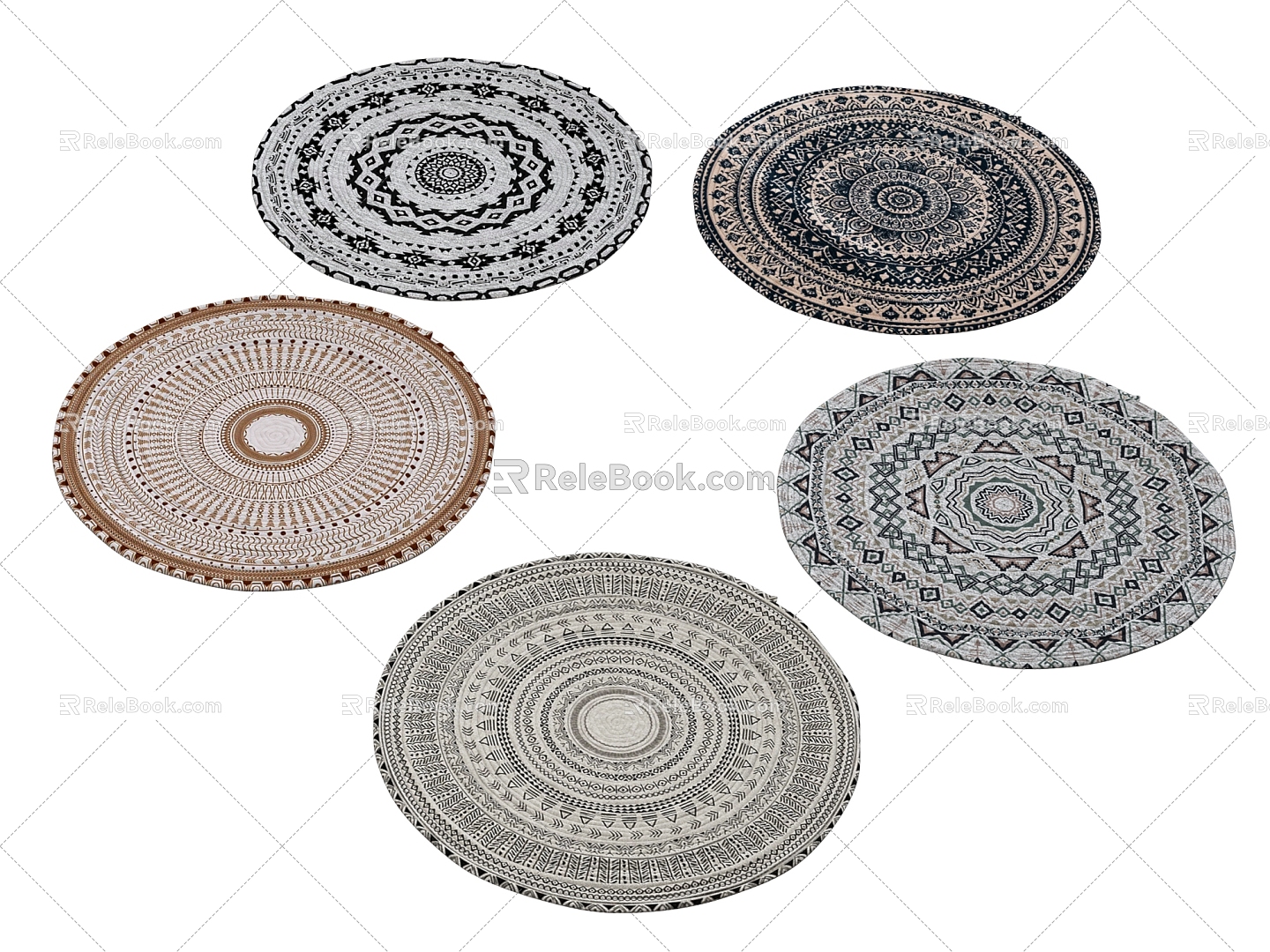 Modern Carpet Fabric 3d model