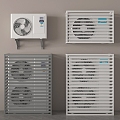 Modern air conditioner external unit 3d model