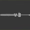 Traditional Metal Sword With Sharp Blade And Decorative Hilt Design