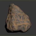 Natural Stone Rock With Rough Textured Surface And Brown Grey Color Tones For Interior Design