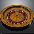 Classic Wooden Roulette Wheel With Red Black Green Number Layout And Smooth Design