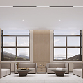 Modern Reception Room 3d model