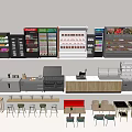 Commercial Refrigerators and Freezers with Display Cases and Shelves in Retail Store Setting