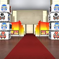 Asian Cultural Heritage Protection Dialogue Conference Award Ceremony Exhibition With Red Carpet And Display Boards
