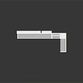 Modern White Kitchen Cabinet System With Modular Units And Wooden Accents