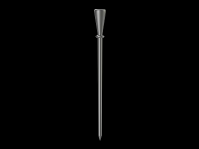 Sharp Tip Metal Spear Weapon With Long Shaft And Durable Military Design 3d model