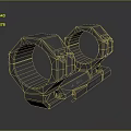 Tactical Weapon Scope Mount Rings With Dual Ring Metal Construction For Rifle Secure Attachment