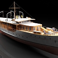 steamship passenger ship ferry cruise ship yacht 3d model