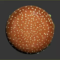 Double Cheeseburger With Sesame Seed Bun Lettuce Patty Cheese And Pickles