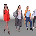 Diverse Group of People With Different Fashion Styles and Casual Outfits Standing Together