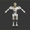 Robot Assistant Small Robot Butler Robot Butler Figure Game Figure 3d model