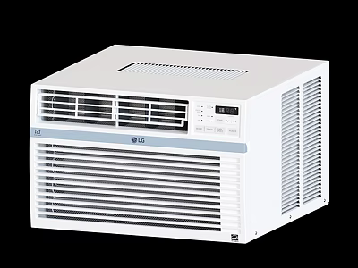 LG White Window Type Air Conditioner For Daily Home Use Appliance 3d model