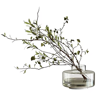 Floral Vase Flowers 3d model