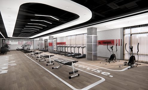 Modern Gym 3d model