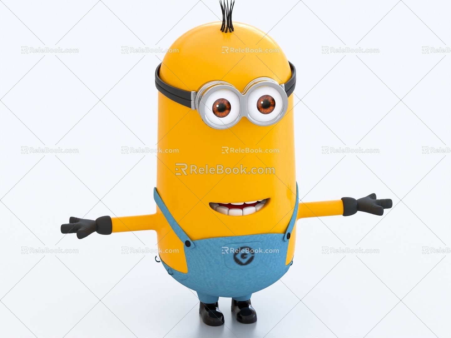 Minions Doll Toy Hand Doll Ornaments 3d model