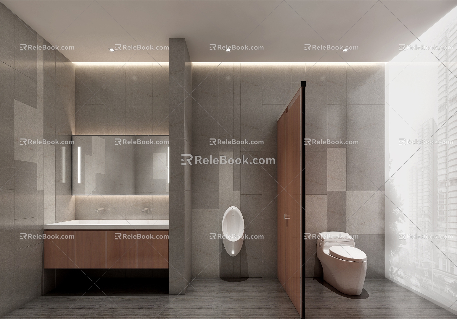 Public toilet 3d model