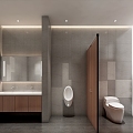 Public toilet 3d model