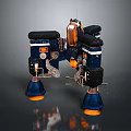 Mech Warrior Mech Soldier Machine Battlearm Mechanical Battlearm Machine Fighter Robot 3d model