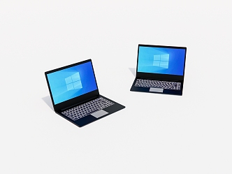 Modern Laptop 3d model