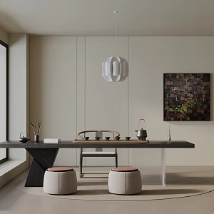 Modern table combination 3d model