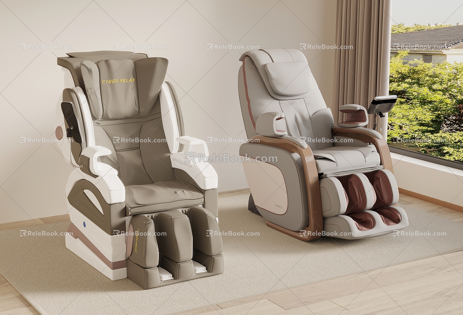 massage chair 3d model