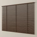 Brown Wooden Vertical Blinds With Slats For Modern Interior Wall 3d model