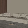 Modern Multiplayer Sofa 3d model
