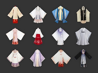 Chinese Hanfu 3d model