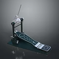 Professional Black And Silver Foot Pedal Device With Vertical Rod And Circular Markers