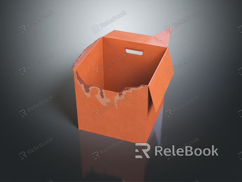 Modern Carton Paper Paper Shell Box Printing Paper model