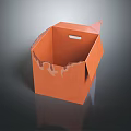 Modern Carton Paper Shell Box Printing Paper 3d model
