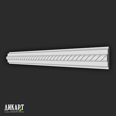 White Decorative Architectural Component Featuring Wavy Pattern And Smooth Surface 3d model