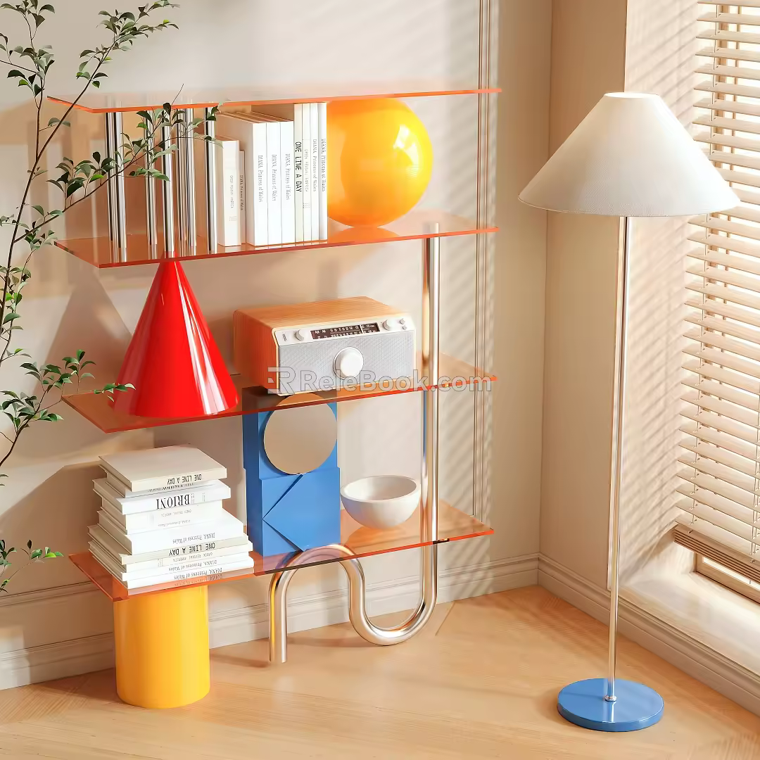 Shelf Bookshelf 3d model
