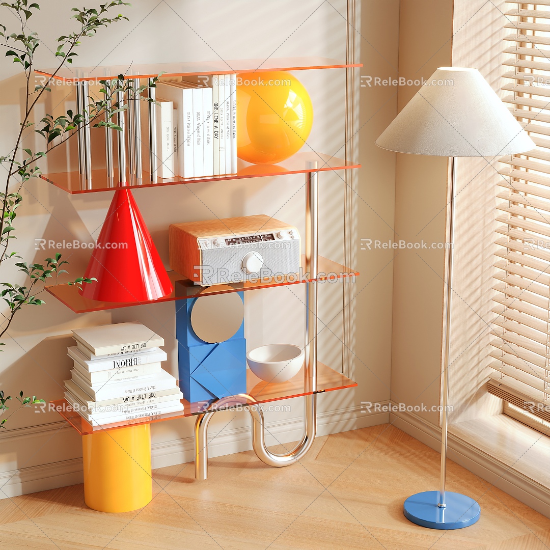 Shelf Bookshelf 3d model