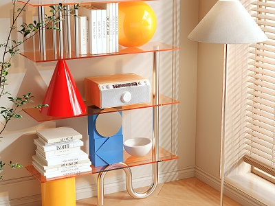 Shelf Bookshelf 3d model