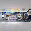 Fun Play Kids Play Area With Space Theme Moon Planets And Play Equipment