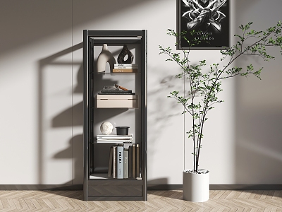 Modern Storage Rack Metal Bookshelf Metal Glass Bookshelf Metal Storage Cabinet Glass Storage Rack Decorative Cabinet model