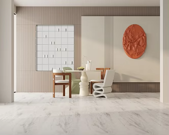 Modern table combination 3d model