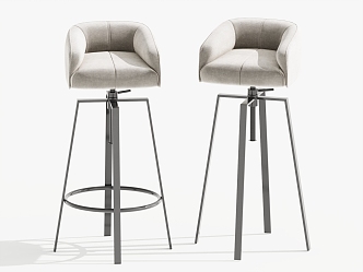 Modern Bar Chair High Stool Bar Stool 3d model