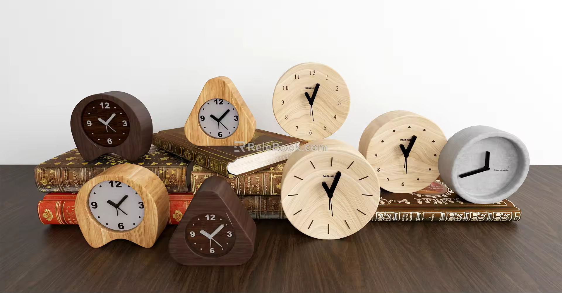 Nordic alarm clock alarm clock combination 3d model