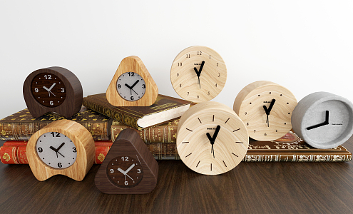 Nordic alarm clock alarm clock combination 3d model