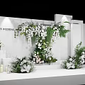 918 LP Simple Main Stage Wedding Drafting Master and Design Material Effect Drawing Including Production Documents 3d model