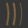 Traditional Curved Decorative Screens With Wooden Frames And Glass Panels For Interior Design