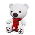 Festive Christmas Stuffed Toys Including Reindeer Gingerbread Man Santa Snowman And Bear With Scarves