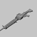 Vintage Rifle With Wooden Stock Black Metal Body And Magazine
