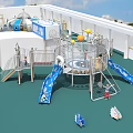 Unique Kindergarten Design With Alien Shaped Platforms Flying Saucer Structure Sky Bridge And Playful Courtyard