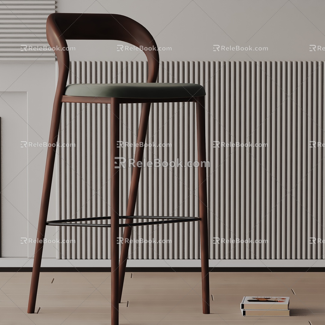 Modern Bar Chair 3d model